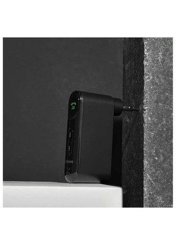 Bluetooth AUX аудиоадаптер Qiyin Car Bluetooth Receiver авто адаптер ресивер магнитолы Черный Baseus (360528268)