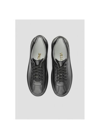 Черные классические базовые кожаные кеды (кроссовки) украина р.40 (vm-00612ch) Vm-Villomi