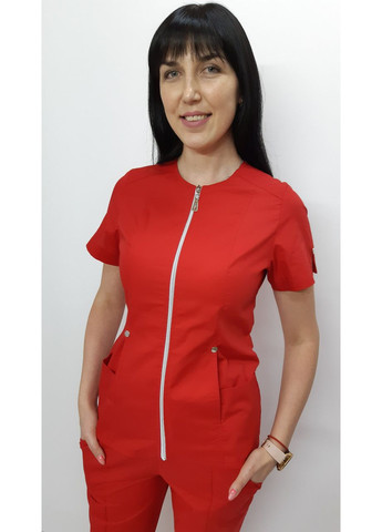 Костюм женский медицинский Милан-Люкс стрейч-котон короткий рукав 54, No Brand (361360320)