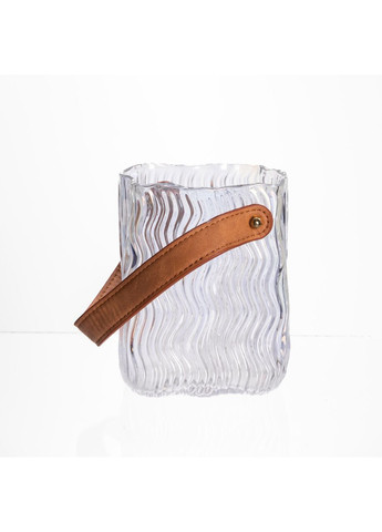 Ваза сумочка с ручкой 12×8.5×16 (см) декоративная стеклянная ваза для цветов 800 (мл) HP-19-154-3 Yiwu (369446607)