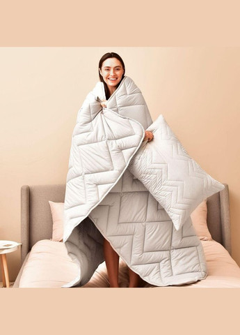 Одеяло зимнее полуторное 140x210 см Nordic Comfort антиаллергенное теплое серое IDEIA (342128594)