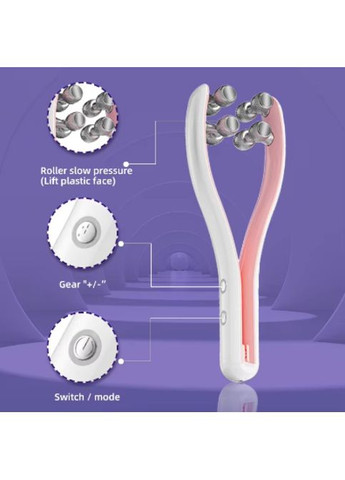 Роликовый электрический массажер для лица 11x29 см HBC (372890166)