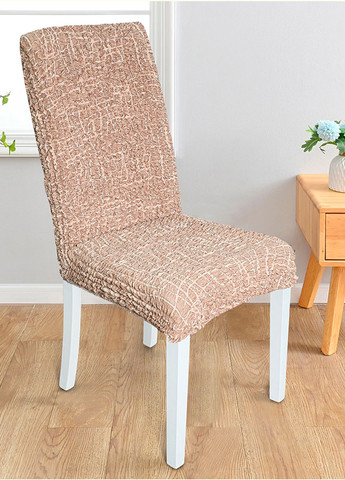 Чохол на стілець ПРЕМІУМ бежевий Love You (325221200)