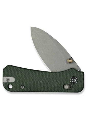 Ніж (C23074-3) Civivi Baby Banter 2, Green Micarta, Stonewash (389543016)