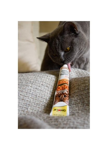 Паста для кошек с чувствительным пищеварением GimCat DUO PASTE Anti-hairboll malt with cheese мальт и сыр, 50 г Gimborn (338783088)
