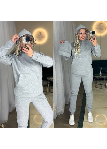 Костюм OLA трійка теплий,трьохнитка на флісі люкс,худі,штани та шапка Україна (366266774)