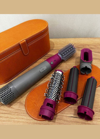 Фенщетка-браш-стайлер Hot Air Styler 5в1 с кейсом мультистайлер для укладки волос 1000 Вт Dynamic (297331623)