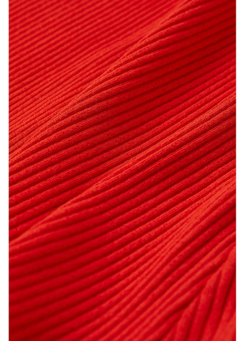 Красное платье с к/р H&M однотонное