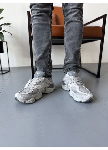 Сірі Осінні кросівки чоловічі new balance 9060 light grey cordura нью беланс 9060 No Brand