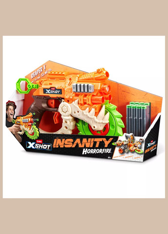 Бластер Insanity Horrorfire Reaper-x 8 патронов (36730) Zuru X-Shot (333251800)