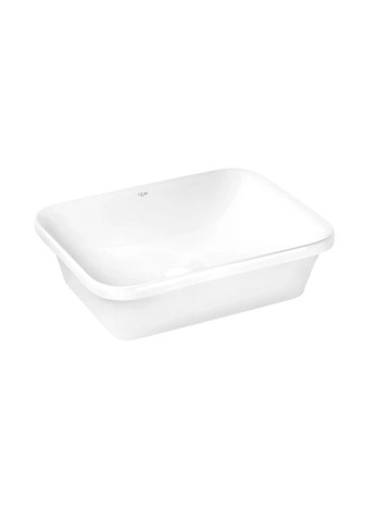 Комплект Scorpio: Раковина врізна прямокутна 510х390х145 мм White + Донний клапан PU02 Qtap QT1411K490WN47290 (341326627)