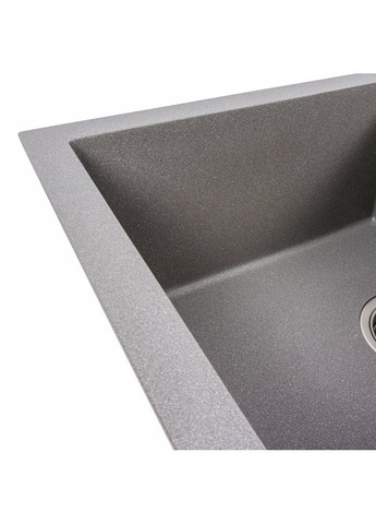 Гранитная мойка для кухни SOLID 7843 матовая Серый металлик Valeso (336938437)