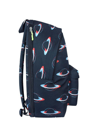 Молодіжний чорний рюкзак з принтом Stylish водовідштовхувальний текстиль 24 л 1345 (00518664) Bagland (298566780)