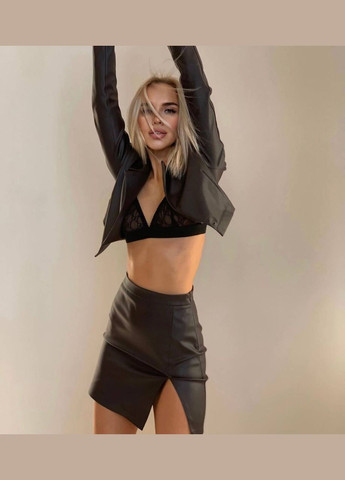 Костюм жіночий зі спідницею та жакетом вкороченим No Brand (315589256)