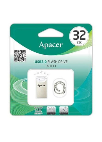 Флеш-накопичувач USB 2.0 32GB Crystal (AP32GAH111CR-1) Apacer AH111 (338627630)