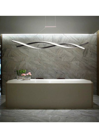 Люстра светодиодная подвесная LED светильник для квартиры на потолок лэд 27330 Черный 25-100х14х120 см. Sunnysky (324395911)