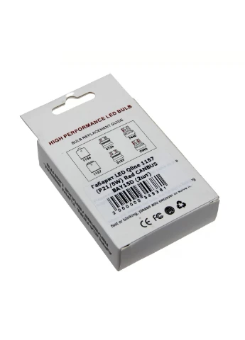 Комплект светодиодных ламп LED 1157 (P21/5W) Red CANBUS BAY15D (2шт) 12V QLine (394204624)