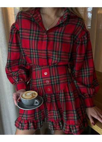 Костюм (сорочка, спідниця), колір Червоний No Brand (361245813)