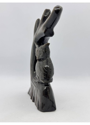 Сова з обсидіану 180*150 мм Чорний No Brand (361319792)