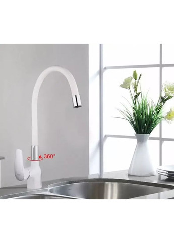 Змішувач для кухні F4453-03 з гнучким виливом, /хром Frap (371644777)