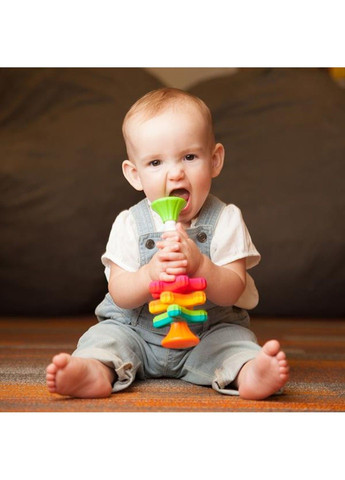 Пирамидка-спинер MiniSpinny тактильная (F134ML) Fat Brain Toys (331173466)