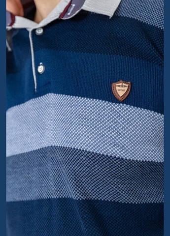 Синій демісезонний светр-обманка чоловічий в смужку 161r901-1 Ager