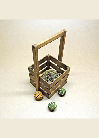 Подарочная корзинка из дерева Шервуд 18х18 капучино (ПДК-0021309) No Brand (328910819)