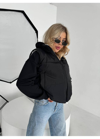 Жилетка жіноча двостороння Чорний+рожевий Vakko (361022143)