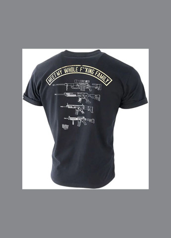 Чорна футболка gun family ts306abk Dobermans Aggressive