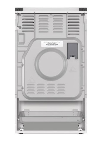 плита gk5a22wh комбинированная, 68л, 50x60см, эмалированный реш, с крышкой, Gorenje