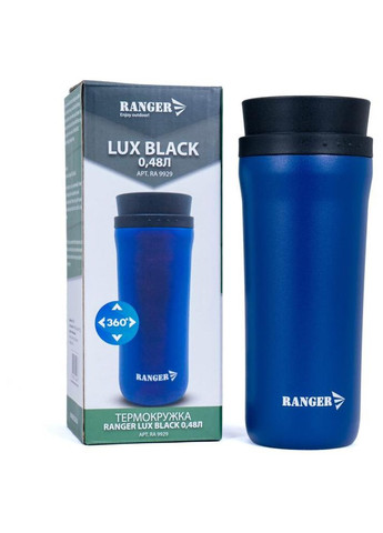 Термокухоль Lux 0,48 л Black RA9929 Ranger (316612629)