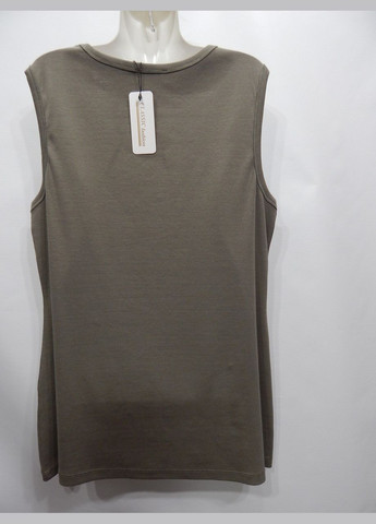 ФУТБОЛКА - майка жіноча трикотажна фірмова Батал бавовна 50-52 р. 045фн No Brand - (340476841)