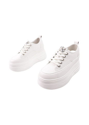 Білі кеди жіночі білі натуральна шкіра Berisstini 349-25DTSPF