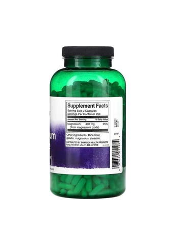 Добавка Magnesium Oxide 200mg - 500 caps Swanson (330105469)