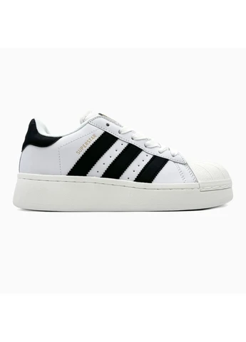 Білі кросівки чоловічі adidas superstar xlg white адідас суперстар білі демісезон No Brand
