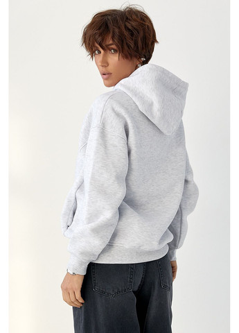 Тепле однотонне худо - світло-сірий колір Lurex (370601858)