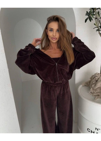 Костюм трійка велюр спорт,кофта,топ,брюки Україна (353309198)