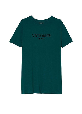 Нічна сорочка Cotton Sleepshirt M/L зелена Victoria's Secret (283057397)