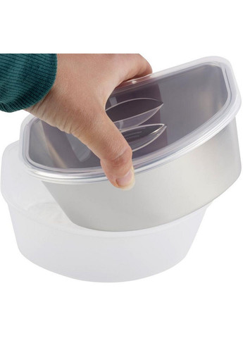 Ланч-бокс Snack дворівневий, пластик та нержавіюча сталь 1500 мл Kamille (289464819)