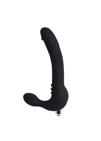 Страпон безремневой со съемной вибропулей Black Mont 24 см Chisa (303902100)