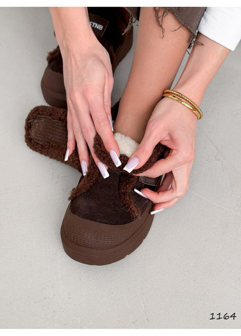 Черевики жіночі Solini шоколад, натуральна замша 1164 ЗИМА Mona (370369522)