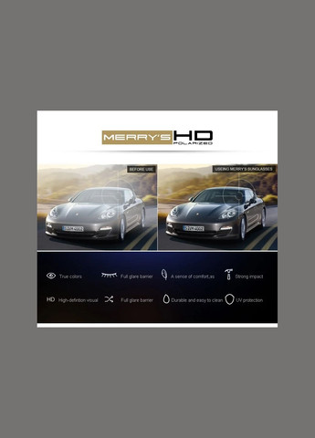 Мужские поляризованные очки Night Vision MERRYS: Стиль и четкое видение No Brand (296688078)