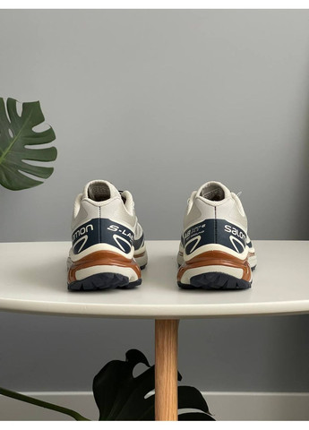 Білі Осінні кросівки чоловічі і жіночі Salomon XT-6 Soft Ground white | Саломон ХТ-6 Софт Граунд