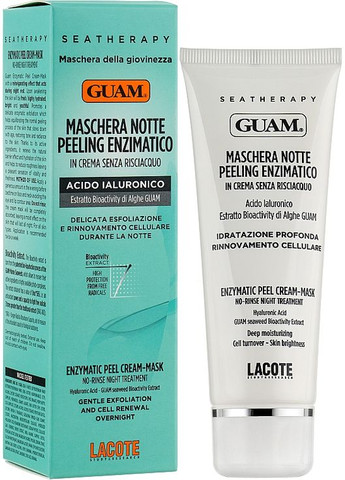 Пілінг-маска для обличчя ензимна нічна Seatherapy Maschera Notte Peeling Enzimatico 75ml (977263-24755) Guam (368629312)