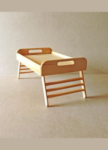 Столик-піднос для сніданку з дерева Вермонт ваніль (СТП-000702) No Brand (327865802)