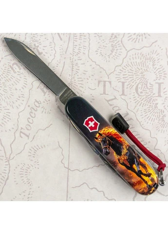 Складной нож HUNTSMAN ZODIAC Золотая лошадь 1.3713.Z5220pk Victorinox (385893643)