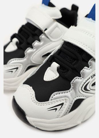 Белые демисезонные кроссовки для мальчика, на плоской подошве цвет белый цб-00273960 Kimboo