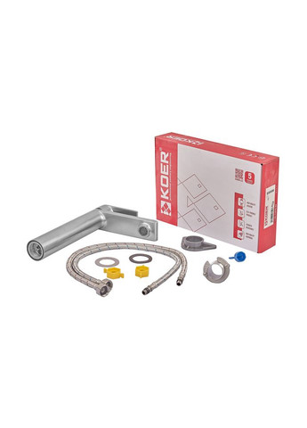 Змішувач для умивальника KI-11015-02 високий (з нерж. сталі) (Колір нерж) (KR4782) KOER (321185110)