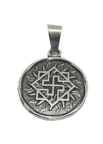 Слов'янський оберіг на шию Валькірія діагональ 20 мм метал зі шнурком No Brand (328599069)