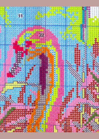 Набір для вишивання за нанесеною на канву схемою "Butterflies gather honey". AIDA 14CT printed, 33*18 см Joy Sunday (313613347)